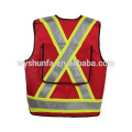 high visibility reflective vests CSA Z96-09 norm 100% polyester tricot fabric